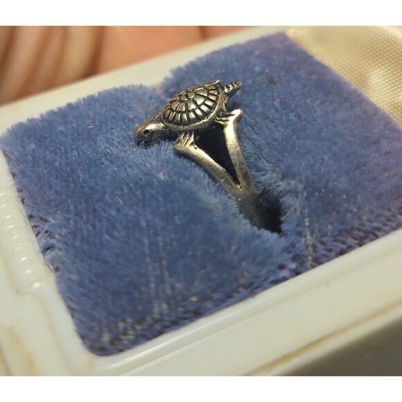 Vintage Sterling Silver Ring Sz 4.5 NS - Picture 2 of 4